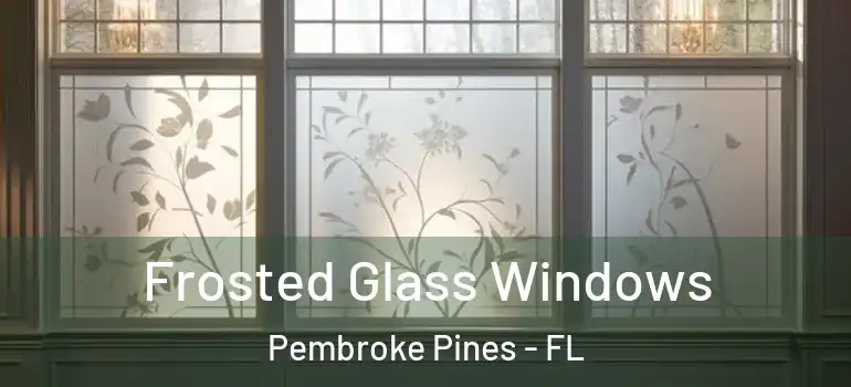  Frosted Glass Windows Pembroke Pines - FL