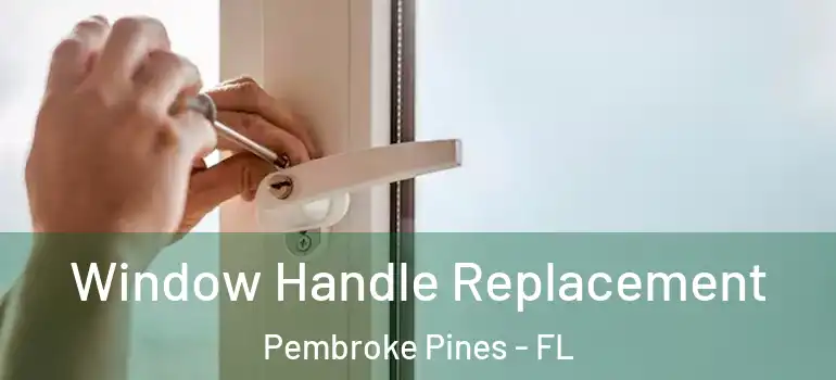  Window Handle Replacement Pembroke Pines - FL